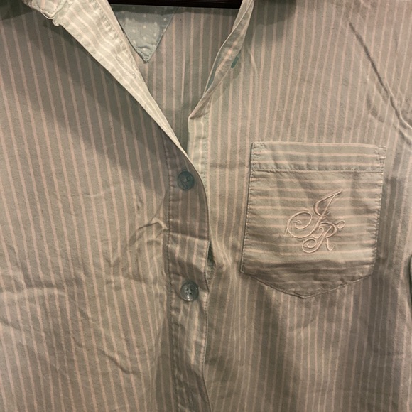 Mint Stripe Pajama Set - Picture 3 of 7